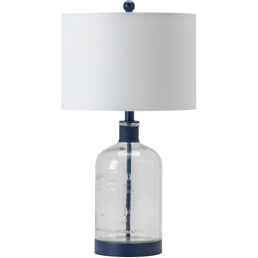 Amelia 27 Inch 150.00 Watt Clear And Blue Table Lamp Portable Light 3 Amelia 27 Inch 150.00 Watt Clear And Blue Table Lamp Portable Light