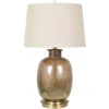 Charlotte 29 Inch 150 Watt Mastic Bronze And Antique Brass Table Lamp Portable Light