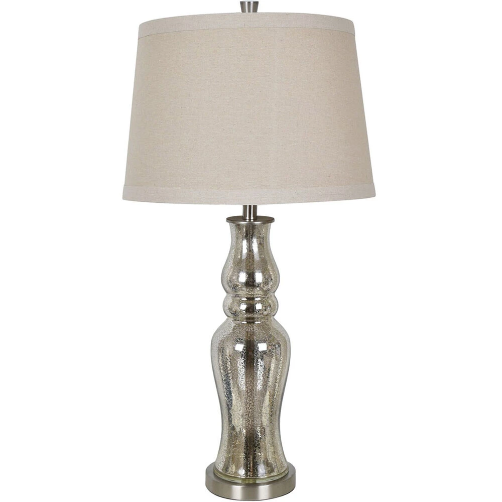 Chloe 34 Inch 150 Watt Mercury And Brushed Nickle Table Lamp Portable Light 3 Chloe 34 Inch 150 Watt Mercury And Brushed Nickle Table Lamp Portable Light