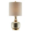 Harper 30 Inch 150 Watt Mercury And Gold Leaf Table Lamp Portable Light 2 Harper 30 Inch 150 Watt Mercury And Gold Leaf Table Lamp Portable Light -Crestview cvabs1643 1