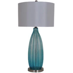 Sea Breeze 32 Inch 150 Watt Blue Table Lamp Portable Light