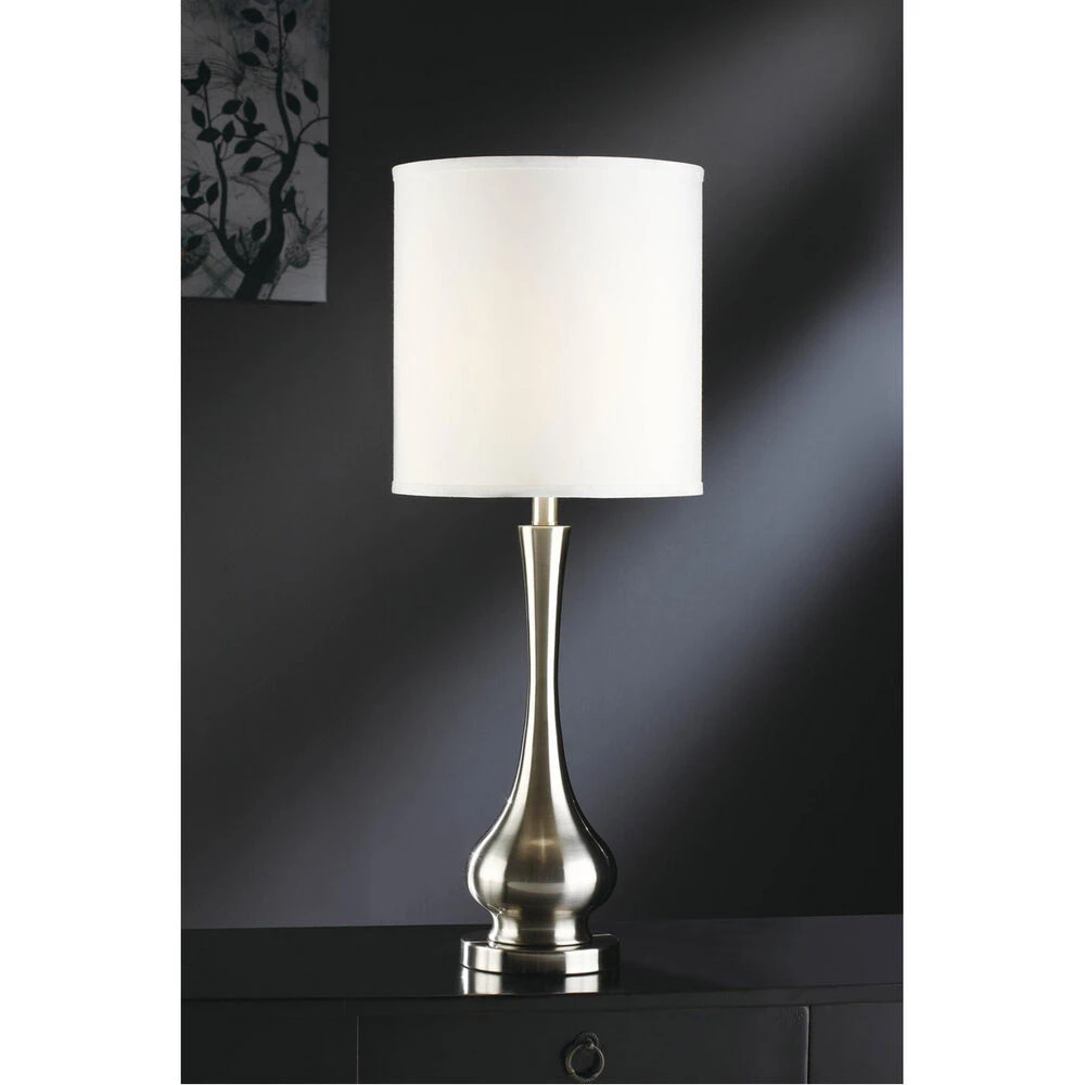 Camden 32 Inch 150 Watt Brushed Nickel Table Lamp Portable Light 3 Camden 32 Inch 150 Watt Brushed Nickel Table Lamp Portable Light