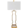 Carlisle 35 Inch 100 Watt Gold Leaf Table Lamp Portable Light 2 Carlisle 35 Inch 100 Watt Gold Leaf Table Lamp Portable Light -Crestview cvaer1069 lg