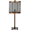 Webster 33 Inch 150 Watt Golden Bronze And Black Table Lamp Portable Light -Crestview cvaer1080 lg 1