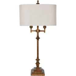 Harper 37 Inch 40 Watt Antique Gold And Antique Gold Table Lamp Portable Light