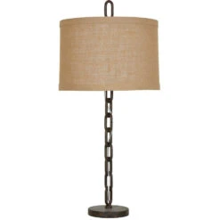 Link 36 Inch 150 Watt Rustic Metal Table Lamp Portable Light
