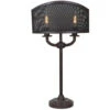 Brooks 30 Inch 60 Watt Rusted Table Lamp Portable Light 1 Brooks 30 Inch 60 Watt Rusted Table Lamp Portable Light -Crestview cvaer949 lg 1