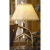 Trophy 26 Inch 100.00 Watt Resin Natural Antler Table Lamp Portable Light -Crestview cvanp949 lg 1