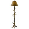 Trophy 66 Inch 150 Watt Resin Natural Antler Floor Lamp Portable Light -Crestview cvanp950 lg 1