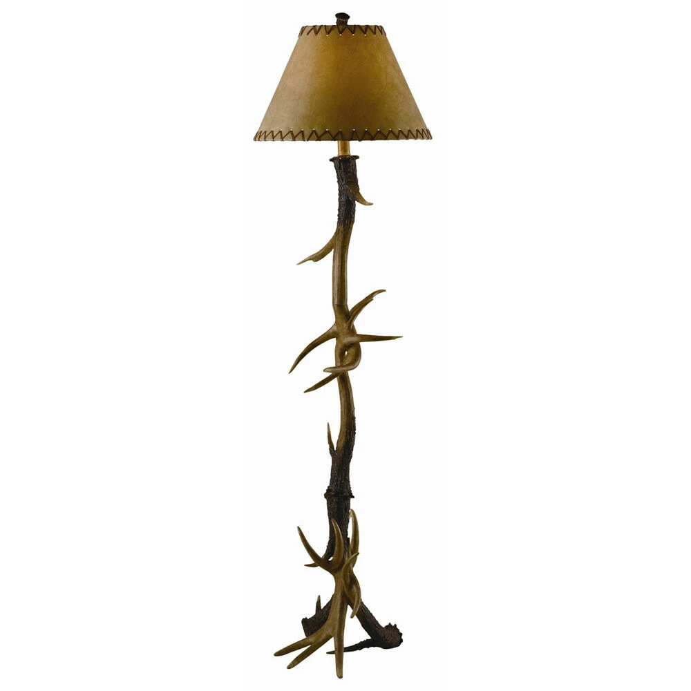 Trophy 66 Inch 150 Watt Resin Natural Antler Floor Lamp Portable Light 3 Trophy 66 Inch 150 Watt Resin Natural Antler Floor Lamp Portable Light