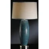 Melrose Blue 29 Inch 150 Watt Turquoise Blue Pearlized Finish And Nickel Table Lamp Portable Light -Crestview cvap1348 lg