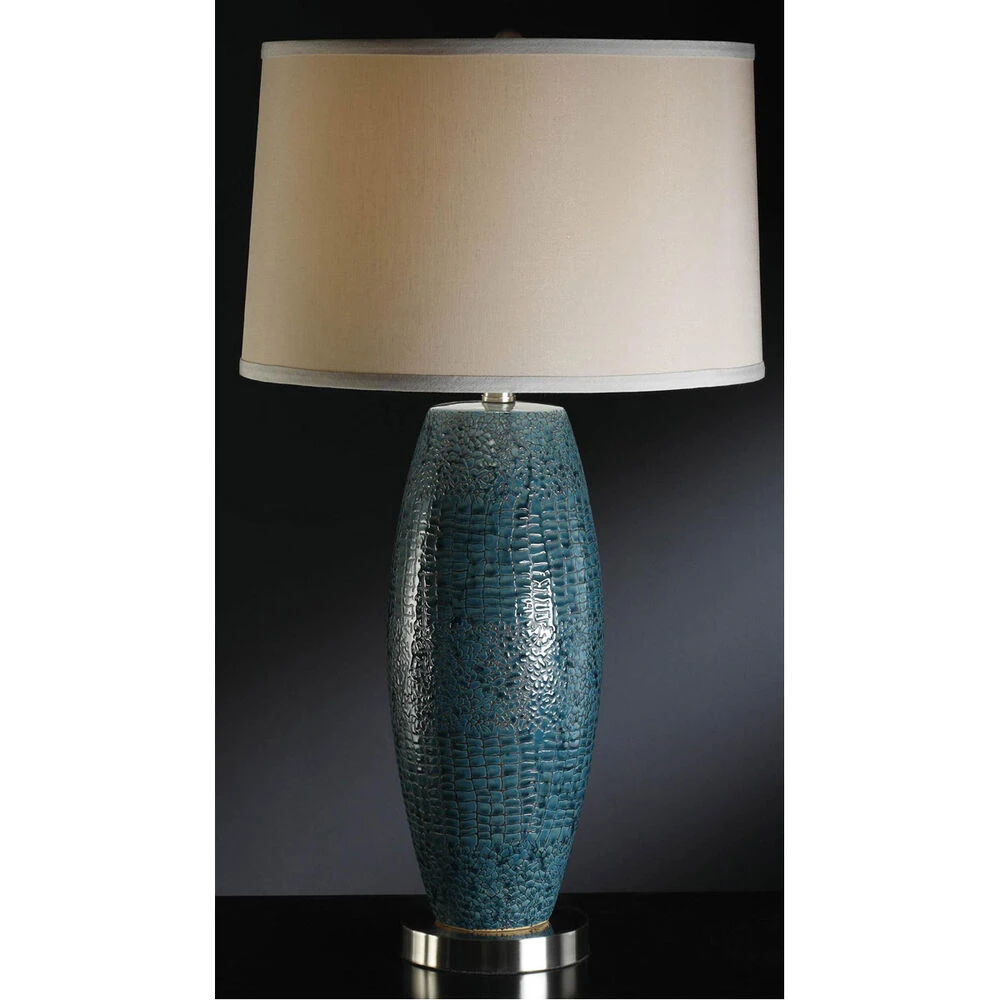 Melrose Blue 29 Inch 150 Watt Turquoise Blue Pearlized Finish And Nickel Table Lamp Portable Light 3 Melrose Blue 29 Inch 150 Watt Turquoise Blue Pearlized Finish And Nickel Table Lamp Portable Light