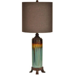 Briston 33 Inch 150 Watt Multi Turk Ceramic Table Lamp Portable Light
