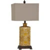 Chatham 29 Inch 150 Watt Antique Yellow Table Lamp Portable Light 2 Chatham 29 Inch 150 Watt Antique Yellow Table Lamp Portable Light -Crestview cvap1853 lg 1