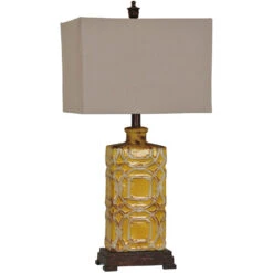 Chatham 29 Inch 150 Watt Antique Yellow Table Lamp Portable Light