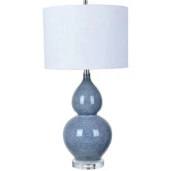 Vincent 30 Inch 150 Watt Blue Table Lamp Portable Light
