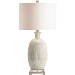 Carrefour 31 Inch 150.00 Watt Grey Table Lamp Portable Light