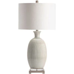 Carrefour 31 Inch 150.00 Watt Grey Table Lamp Portable Light 6 Carrefour 31 Inch 150.00 Watt Grey Table Lamp Portable Light -Crestview cvap2314 silo2 1