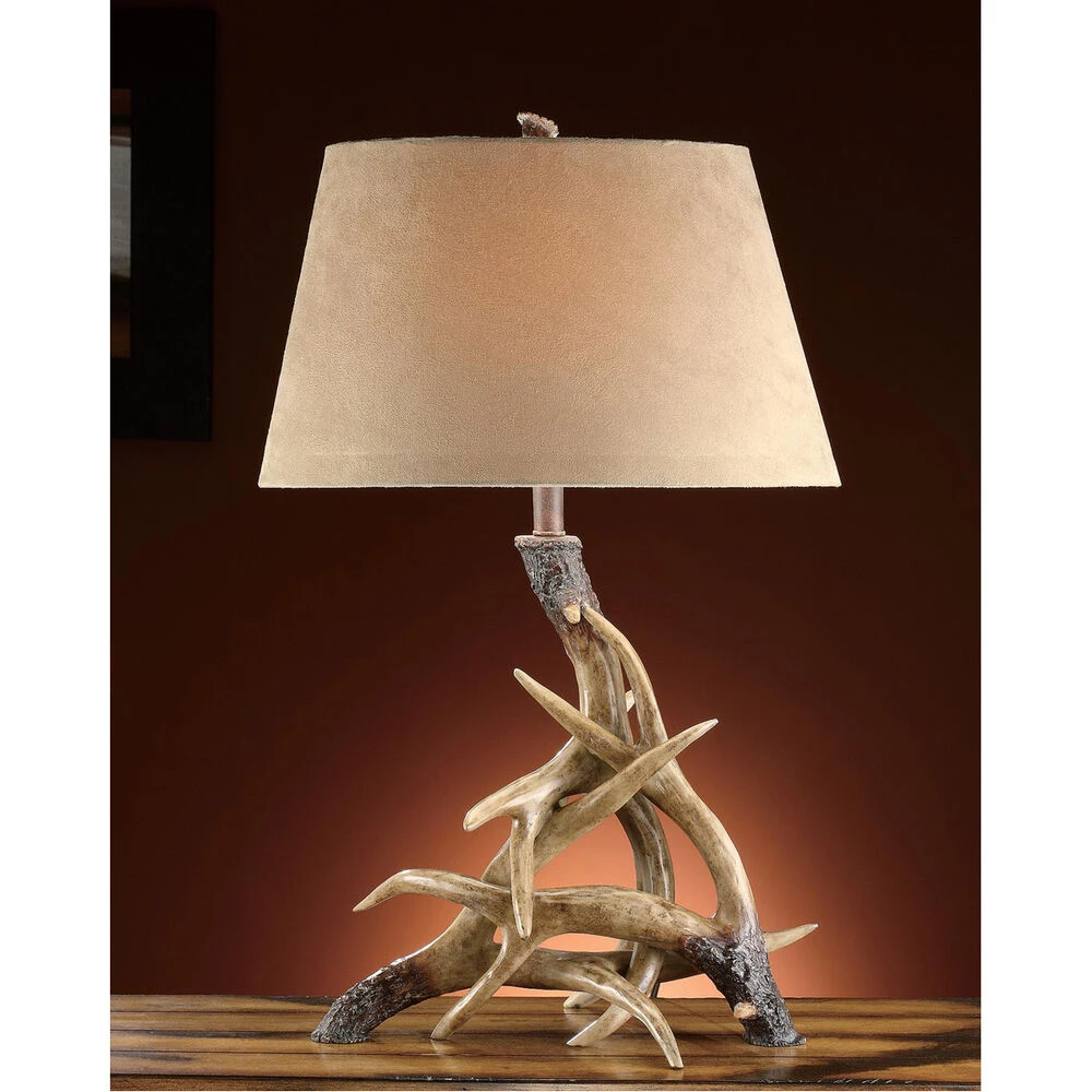 Deer Shed 31 Inch 150 Watt Resin Weathered Antler Table Lamp Portable Light 3 Deer Shed 31 Inch 150 Watt Resin Weathered Antler Table Lamp Portable Light