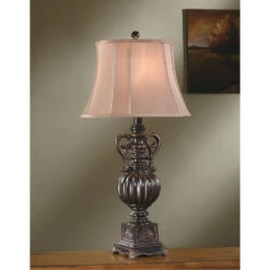 Moira 34 Inch 100 Watt Black Bronze Table Lamp Portable Light