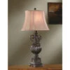 Moira 34 Inch 100 Watt Black Bronze Table Lamp Portable Light -Crestview cvaup342 lg