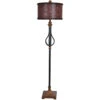 Rambler 66 Inch 150 Watt Antique Iron Floor Lamp Portable Light -Crestview cvavp018 lg 1