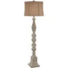 Bierstadt 65 Inch 150.00 Watt Aged White Floor Lamp Portable Light