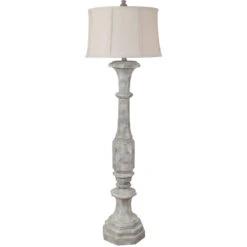 Fenton 66 Inch 150.00 Watt Rustic Stone Floor Lamp Portable Light