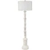 Para 61 Inch 150.00 Watt Handfinished White Wash Floor Lamp Portable Light -Crestview cvavp1472 lg
