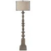 Rivoire 60 Inch 150.00 Watt Handfinished Rusted Stone Floor Lamp Portable Light -Crestview cvavp1477 lg