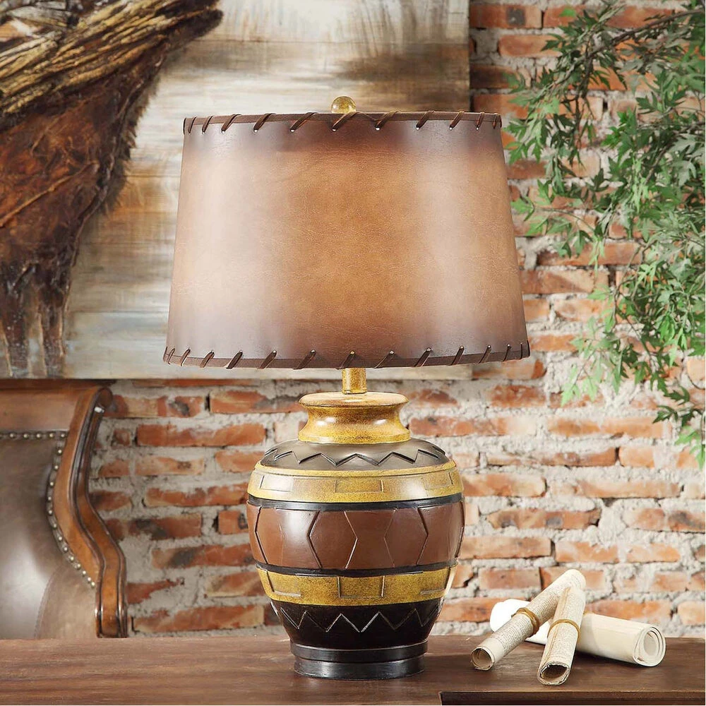 Dakota 24 Inch 150 Watt Resin Pottery Table Lamp Portable Light 3 Dakota 24 Inch 150 Watt Resin Pottery Table Lamp Portable Light