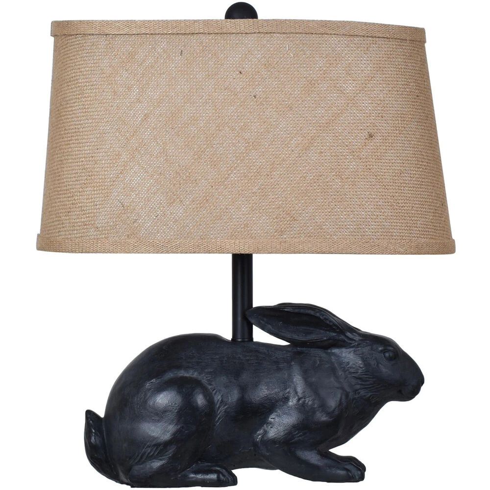 Rabbit 17 Inch 60 Watt Black Table Lamp Portable Light 3 Rabbit 17 Inch 60 Watt Black Table Lamp Portable Light