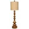 Langston 52 Inch 150 Watt Gold Leaf Table Lamp Portable Light -Crestview cvavp659 lg 1