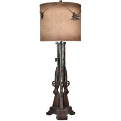 Shot 38 Inch 150 Watt Gunmetal Table Lamp Portable Light