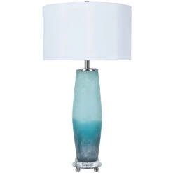 Seaside 33 Inch 150 Watt Translucent Table Lamp Portable Light