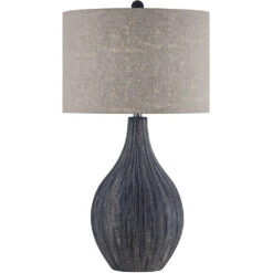 Dillon 32 Inch 150.00 Watt Nautical Navy Scratch Table Lamp Portable Light