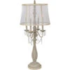 Gabby 43 Inch 40.00 Watt Handfinished French White Table Lamp Portable Light -Crestview cvazvp037 lg 1