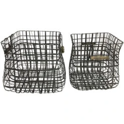 Crestview 16 X 15 Inch Decorative Baskets, Set Of 2