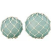 Fisher Handfinished Frosted Blue Buoys Decorations, Set Of 2 -Crestview cvdzen031 lg 1