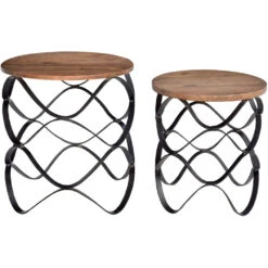 Bengal Manor 24 X 22 Inch Accent Tables, Set Of 2