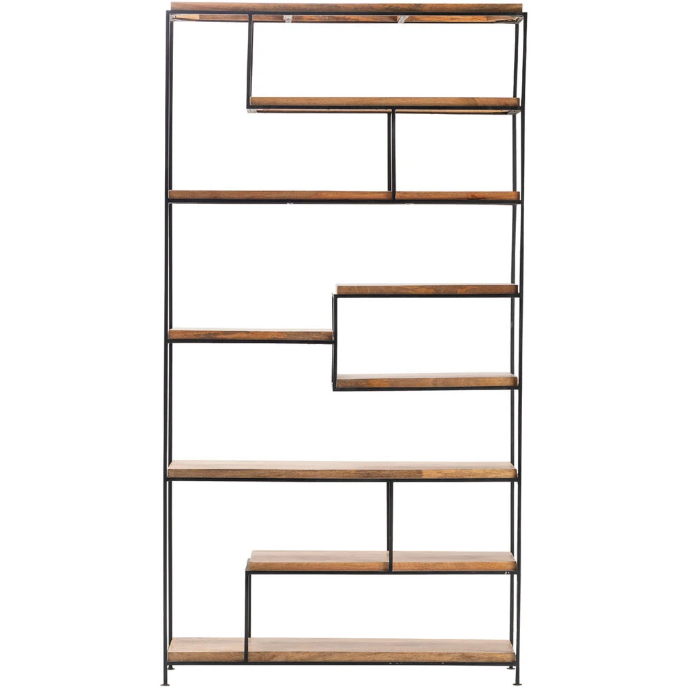 Bengal Manor 85 X 46 X 13 Inch Light Brown And Black Etagere 3 Bengal Manor 85 X 46 X 13 Inch Light Brown And Black Etagere