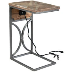 Bengal Manor 25 X 18 Inch Iron Side Table