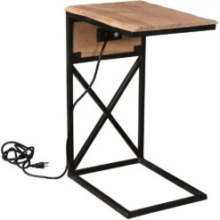 Bengal Manor 24.5 X 18 Inch Iron Side Table