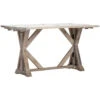Daphne 54 X 32 Inch White Ash Console Table -Crestview cvfnr798 silo