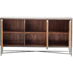 Richmond 69 X 16 Inch Brown And Bronze Sideboard -Crestview cvfnr825 silo3