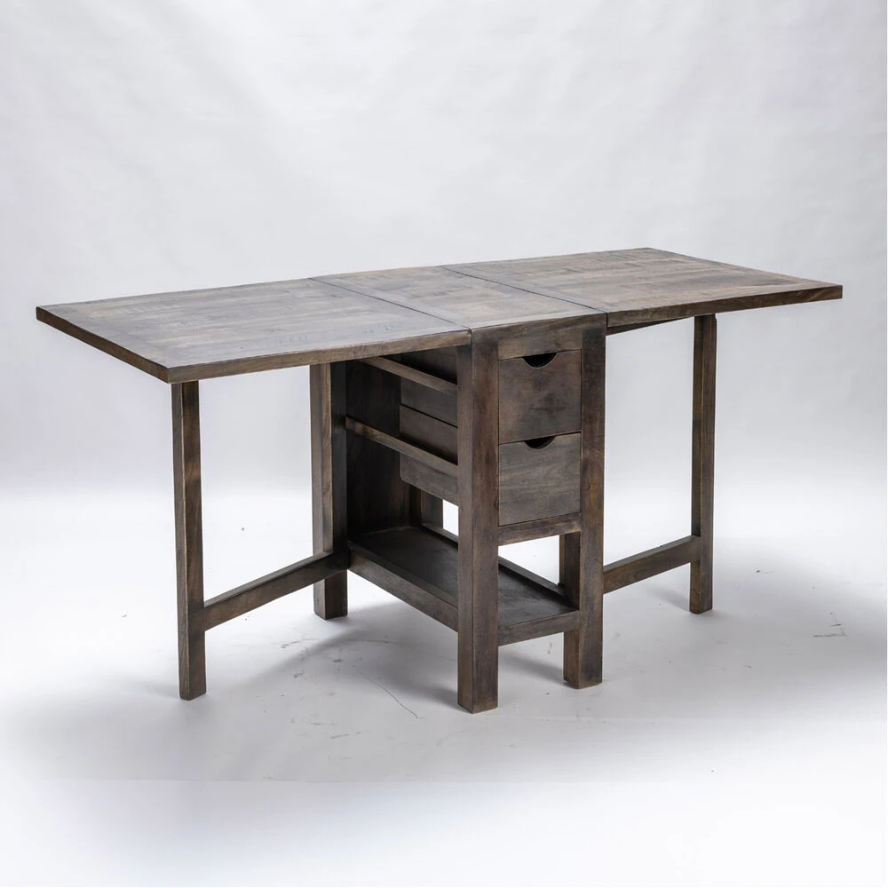 Barnwell 60 X 30 Inch Dark Brown Dining Table 6 Barnwell 60 X 30 Inch Dark Brown Dining Table - Image 4