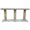 Castleberry 70 X 15 Inch Light Gray Console Table