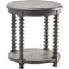 Pembroke Plantation 24 X 23 Inch Dark Gray End Table -Crestview cvfvr8034 silo1