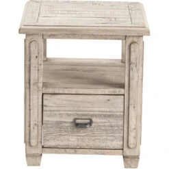 Pembroke Plantation 24 X 23 Inch Light Gray End Table