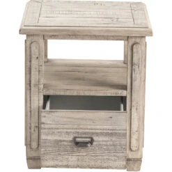 Pembroke Plantation 24 X 23 Inch Light Gray End Table 7 Pembroke Plantation 24 X 23 Inch Light Gray End Table -Crestview cvfvr8038 silo3